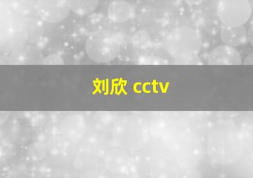 刘欣 cctv